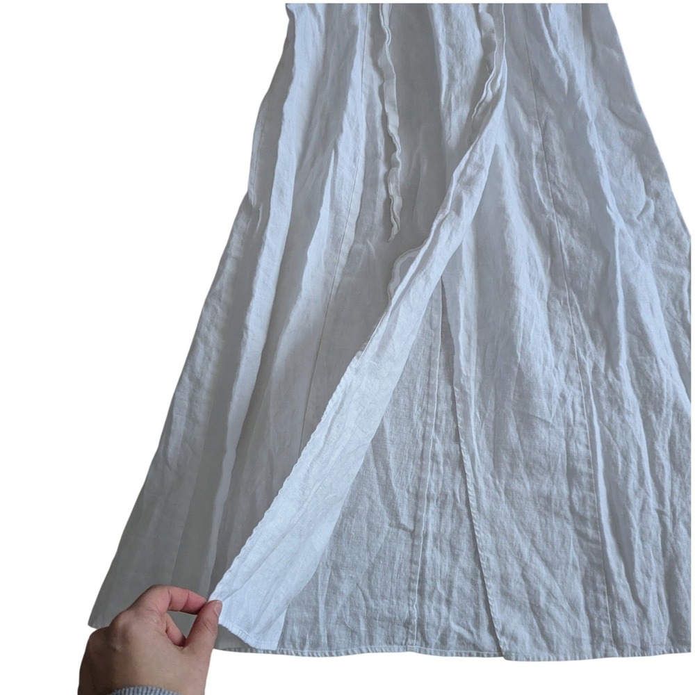 Reformation Palm linen‎ two-piece set size 2 white resort vacation chic - Picture 4 of 9
